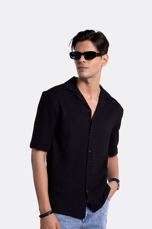 Textured Shirt - Black