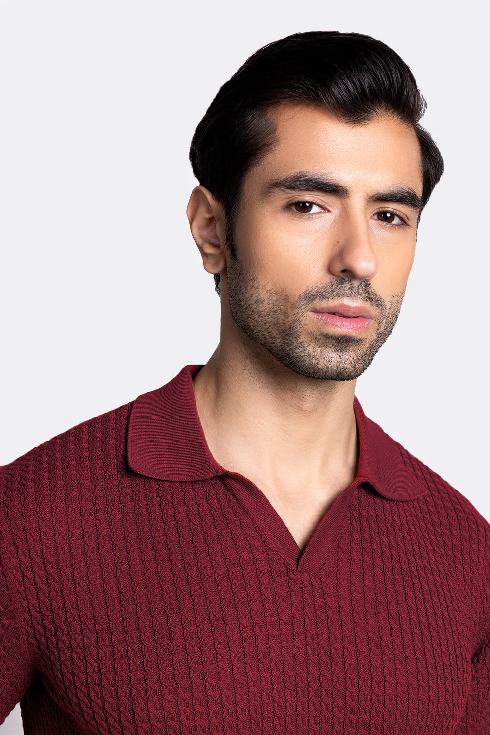Polo Knit T-shirt - Birking Red Knit Polo