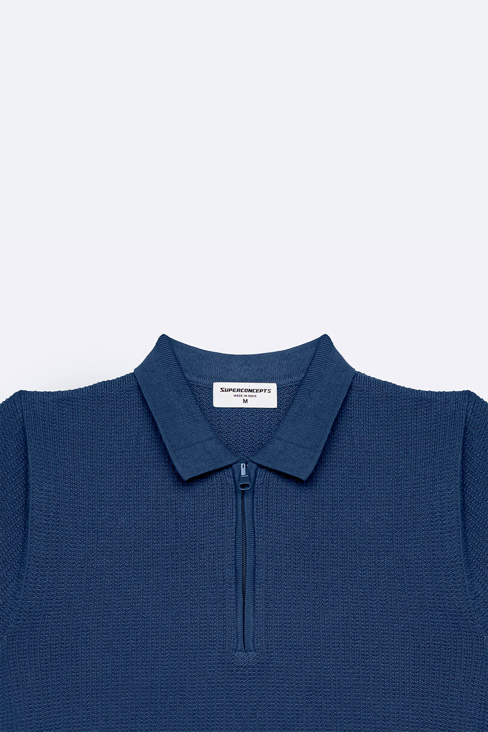 Teal Textured - Polo Knit