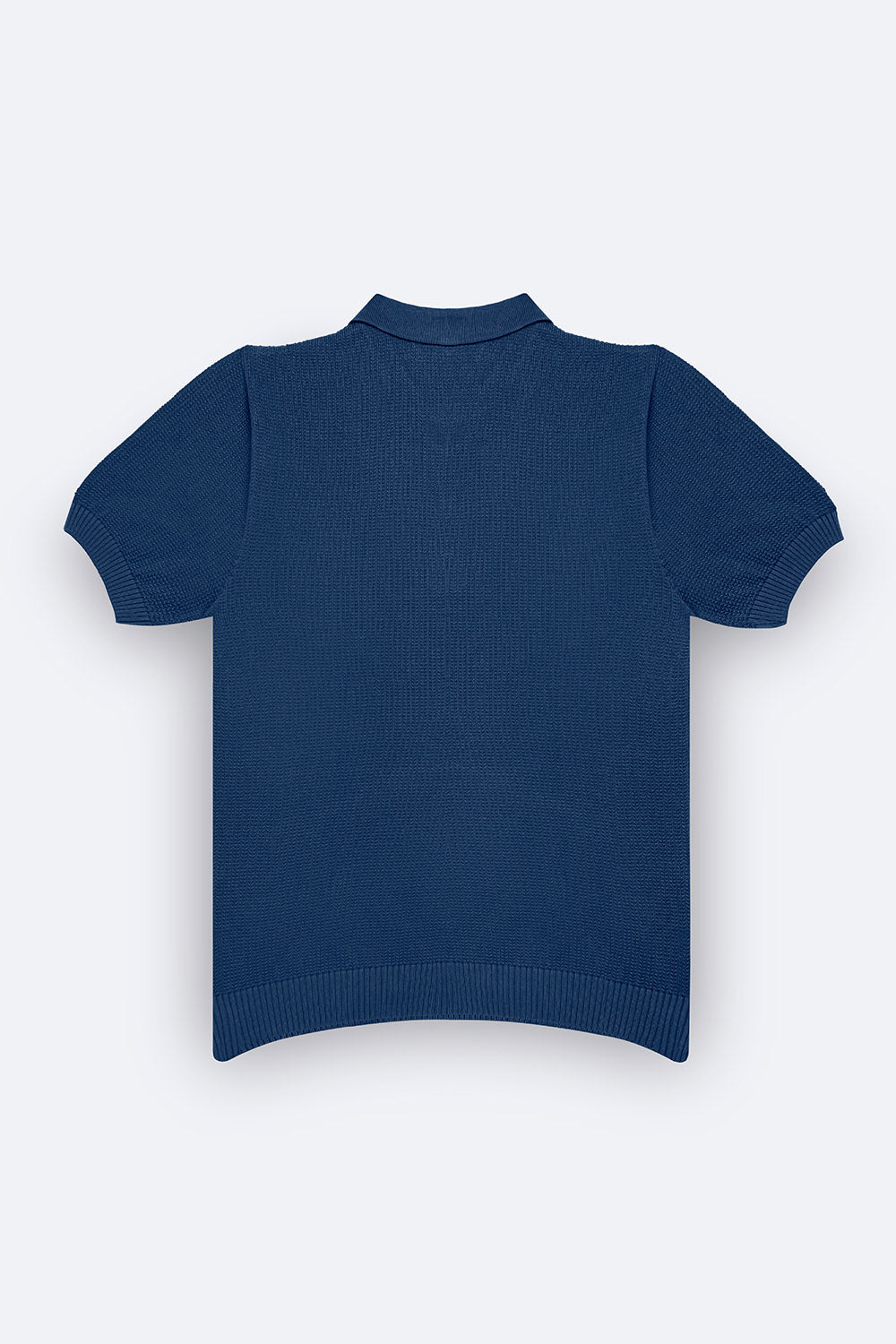 Teal Textured - Polo Knit