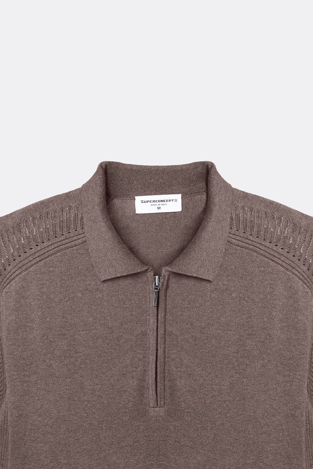 Polo Knit T-shirt - Truffle – SuperConcepts
