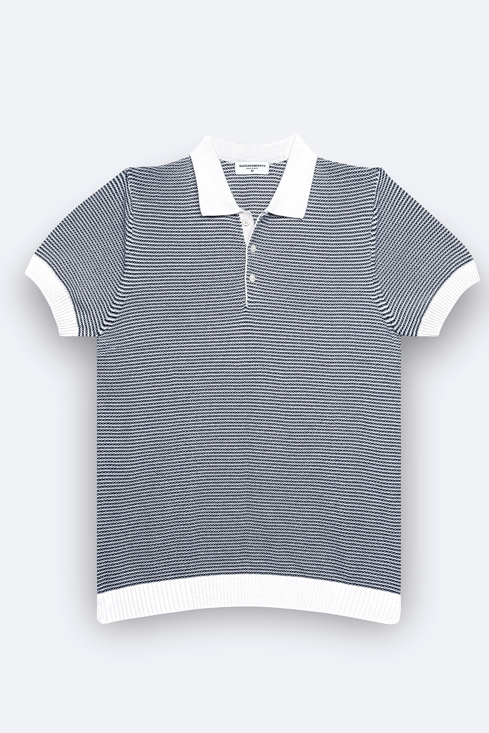 Checkered Stripe - Polo Knit