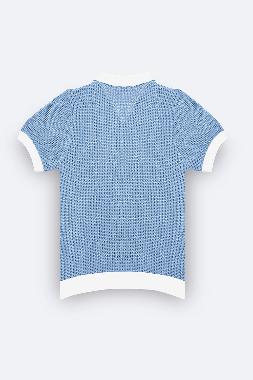 Polo Knit T-shirt - Sea Blue